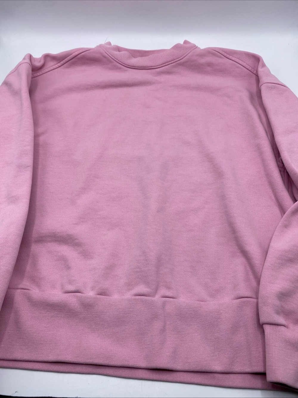 Everlane Crewneck Sweater Small Pink Pullover Organic Cotton Basic Pullover